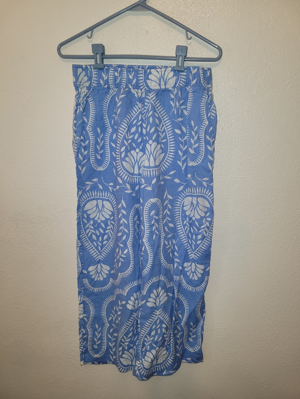 Joie Linen Floral Wide Leg Pants Small